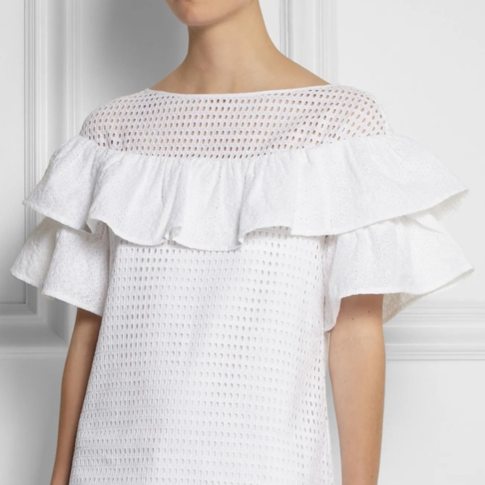 J.CREW Collection Ruffled Broderie Anglaise Dress - Picture 3 of 10